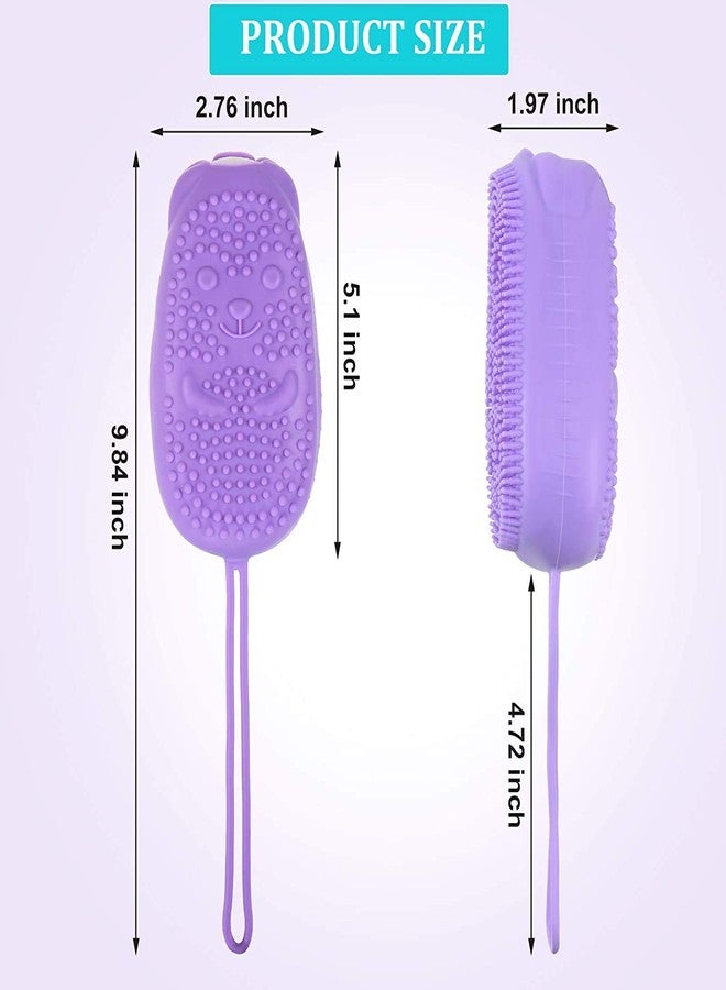 RD MALL Silicone Bubble Bath Brush Double-Sided Massage Scalp Backrubbing Bath Massage Brush Skin Clean Shower Brushes - Image 2