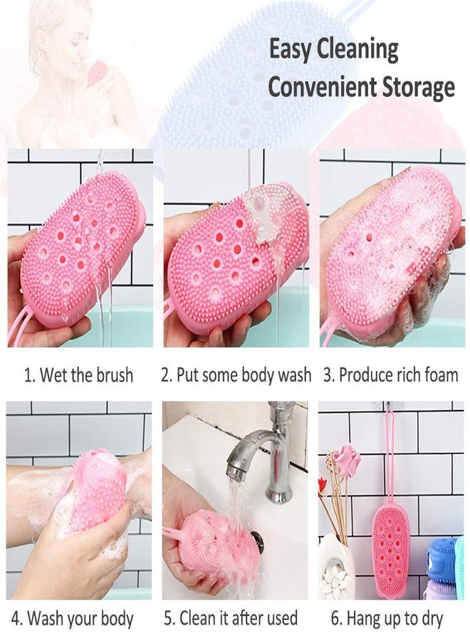 RD MALL Silicone Bubble Bath Brush Double-Sided Massage Scalp Backrubbing Bath Massage Brush Skin Clean Shower Brushes - Image 5