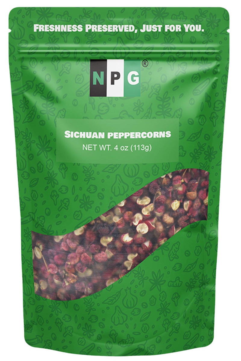 NPG Premium Szechuan Red Peppercorns Sichuan Whole Peppercorns 4 Ounces, A Mouth-numbing Spice, Red Sichuan Peppers for Kung Pao Chicken, Mapo Tofu, and Chinese Cuisine - Image 1