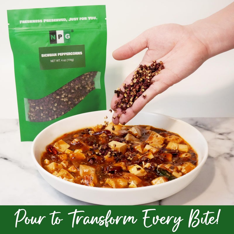 NPG Premium Szechuan Red Peppercorns Sichuan Whole Peppercorns 4 Ounces, A Mouth-numbing Spice, Red Sichuan Peppers for Kung Pao Chicken, Mapo Tofu, and Chinese Cuisine - Image 5