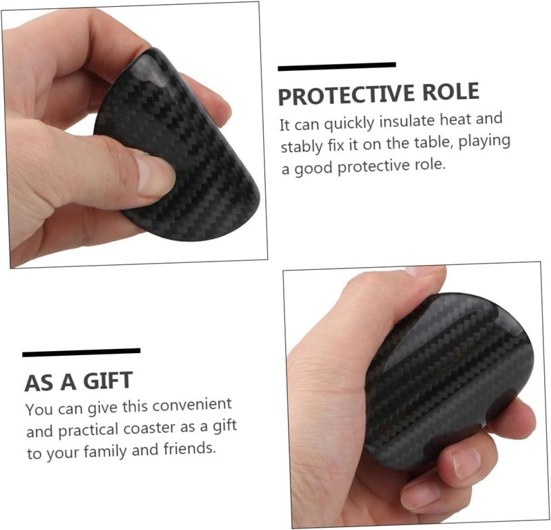 FAVOMOTO 1pc - Car Cup Round Insulation Pad for Automobile Water Cup Mat Stylish and Functional Accessory for Car Interior Decor - Image 2