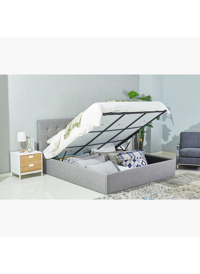 Home Box - Oakland Hydraulic Upholstered King Bed 213 x 110 x 182 cm - Image 1