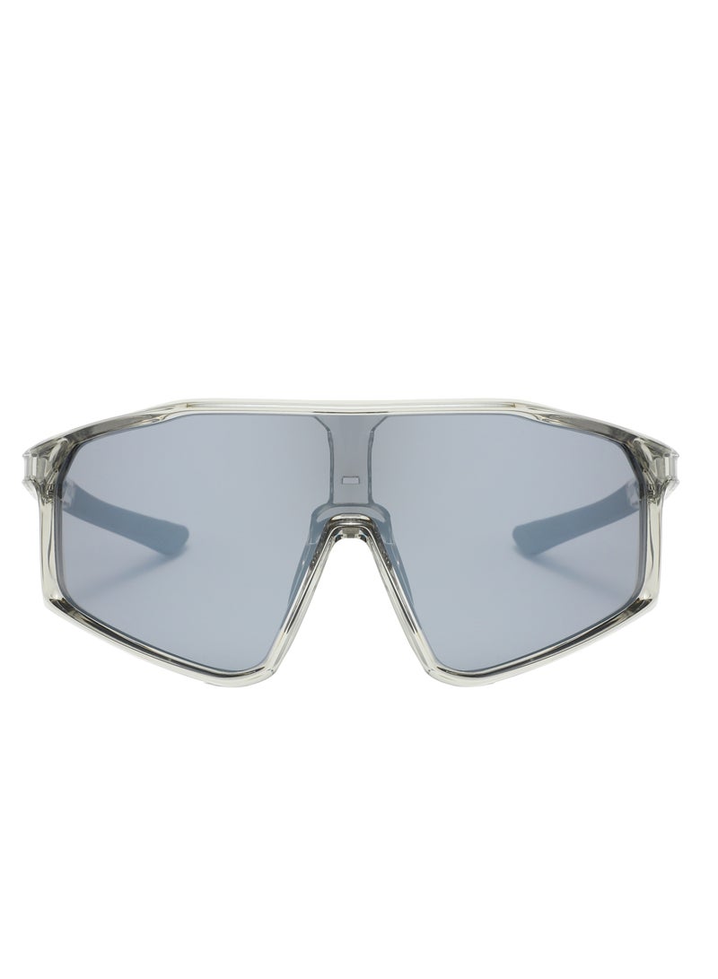 بورودو نظارات هورايزون الرياضية الخفيفة للغاية / عدسات مقاومة للخدش / تصميم خفيف الوزن / تصميم ذراع قابل للطي - رمادي - Image 1