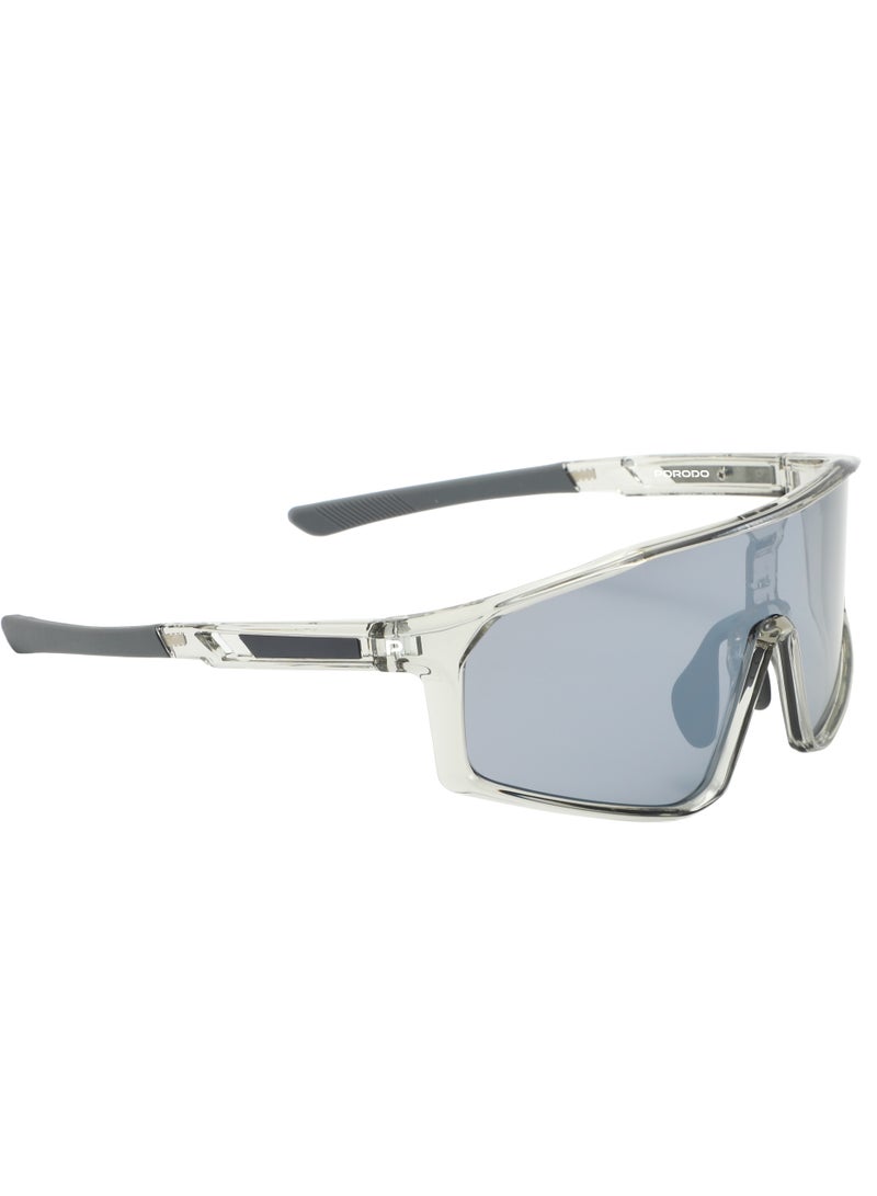 بورودو نظارات هورايزون الرياضية الخفيفة للغاية / عدسات مقاومة للخدش / تصميم خفيف الوزن / تصميم ذراع قابل للطي - رمادي - Image 2