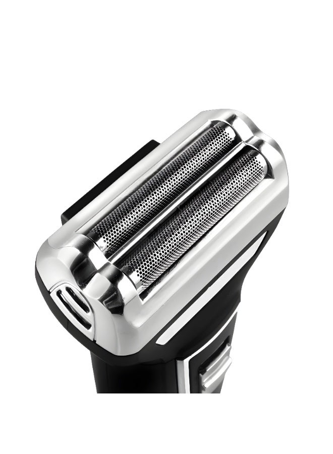 مكنة حلاقة 3 في 1 كهربائية KM-6558 متعددة الوظائف للاستخدام المنزلي والمهني بشفرات ستانلس ستيل تستخدام 60 دقيقة  متواصل بتصميم هادئ ولون اسود - Image 3