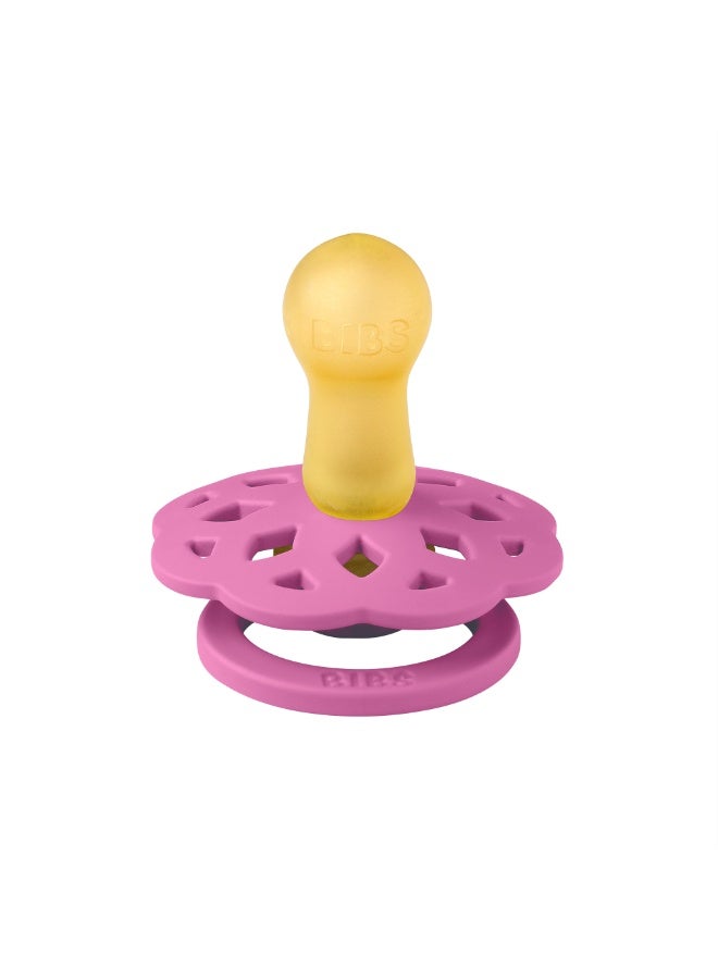 بيبس BIBS Pacifier Boheme Latex Size 2 Bubblegum-Flow Pack - Image 1