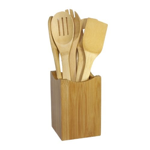 Oceanstar Bamboo Cooking Utensil Set, 7-Piece - Image 1