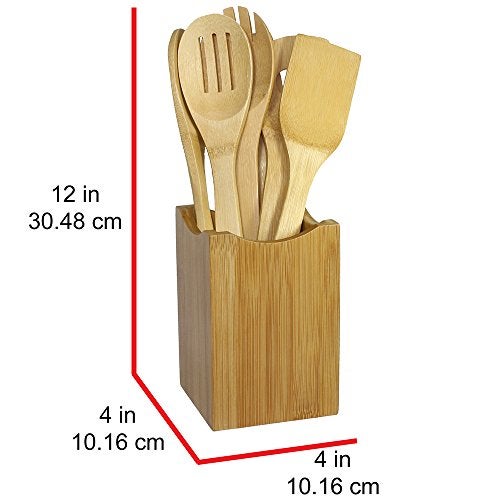 Oceanstar Bamboo Cooking Utensil Set, 7-Piece - Image 5