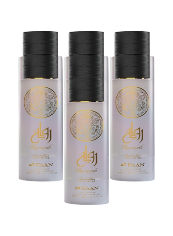 Faan 7 Pieces Riwayah Silk Musk Perfume For Women 100ml EDP - Image 1