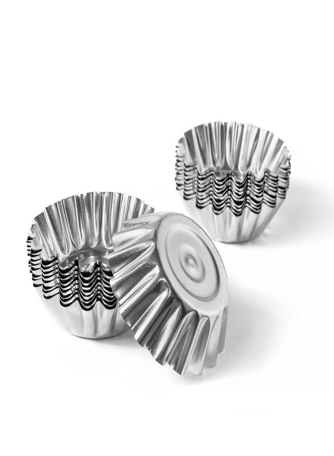 OFXDD Muffin Cups for Kitchen Baking 2.36 Inch - 20 Pcs Metal Сupcake Baking Сups - Reusable Mini Tart Tins and Cupcake - Image 1