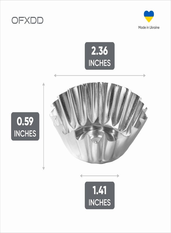 OFXDD Muffin Cups for Kitchen Baking 2.36 Inch - 20 Pcs Metal Сupcake Baking Сups - Reusable Mini Tart Tins and Cupcake - Image 4