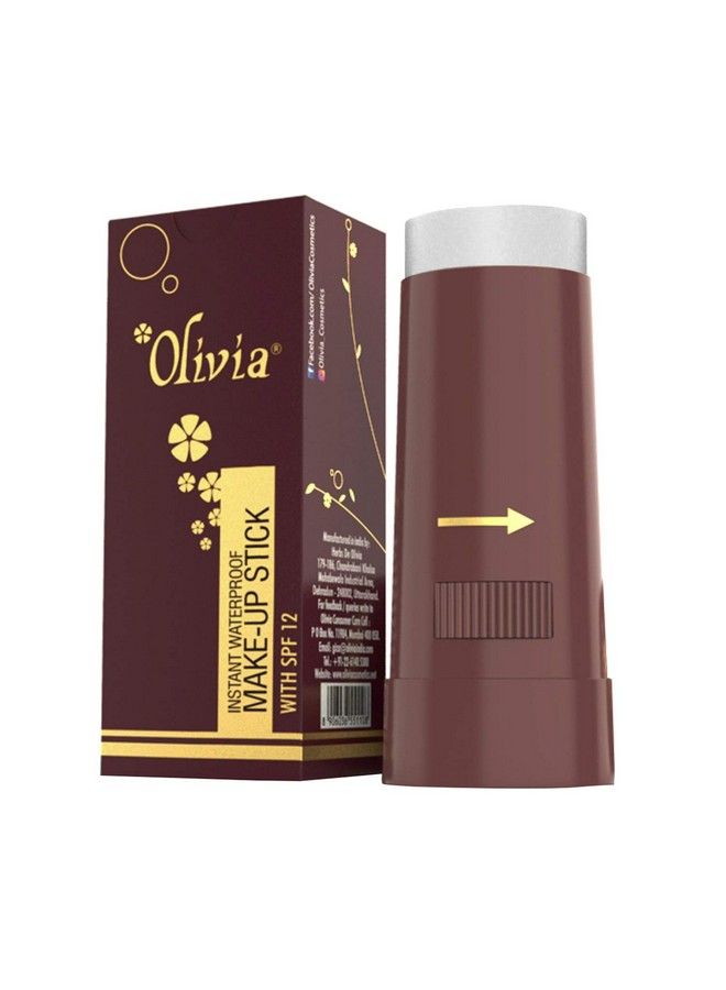 Olivia Instant Waterproof Shimmering Makeup Stick Concealer (Pearl White 15G Shade No.007W Spf 12) Shimmery Finish - Image 2