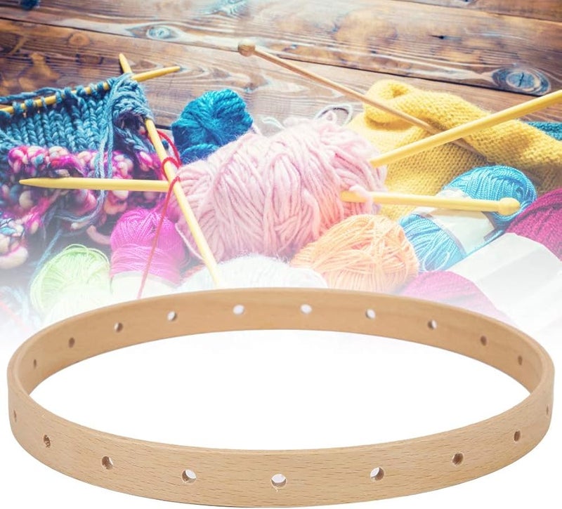 Wooden Knitting Machine Manual DIY 21cm Circular Wall Hanging Russian Retro Style - Image 5