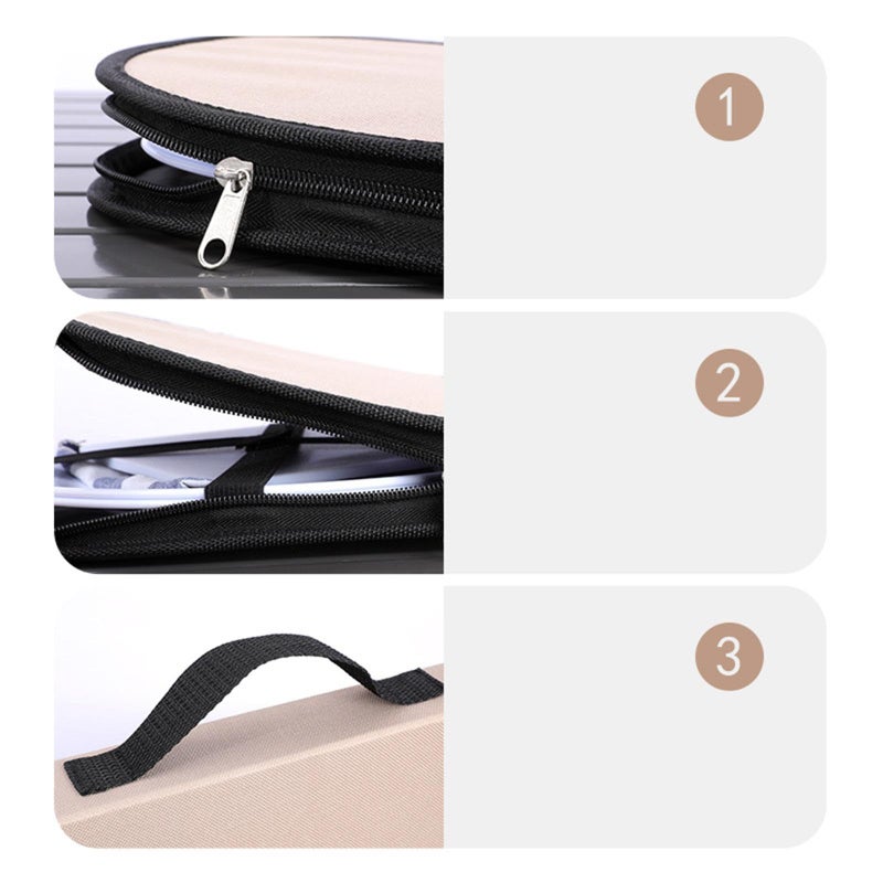 Khaki Portable Camping Tableware Holder For Travel Utensils And Cookware - Image 3