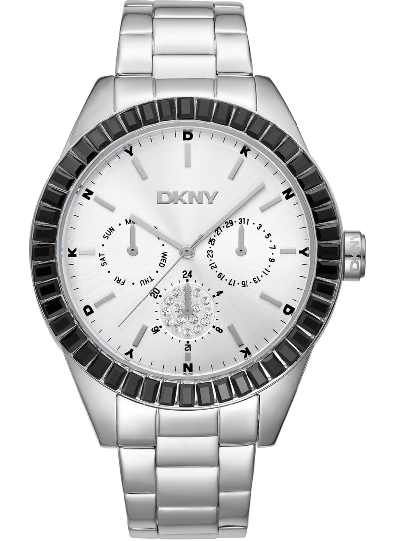 DKNY Nolita Multi Glitz Dk1L027M0035 - Stainless Steel Female Quartz Multi-Function - Image 1