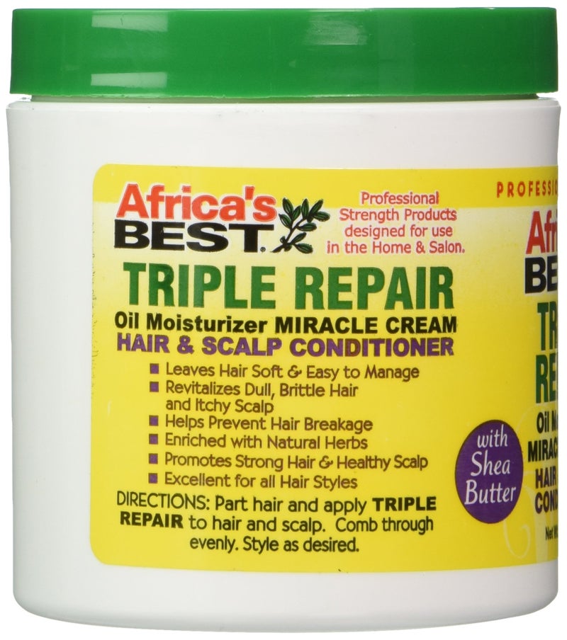 Africa's Best Triple Repair Oil Moisturizer Hair and Scalp Conditioner, 6 Ounce (Packaging May Vary) - Image 2