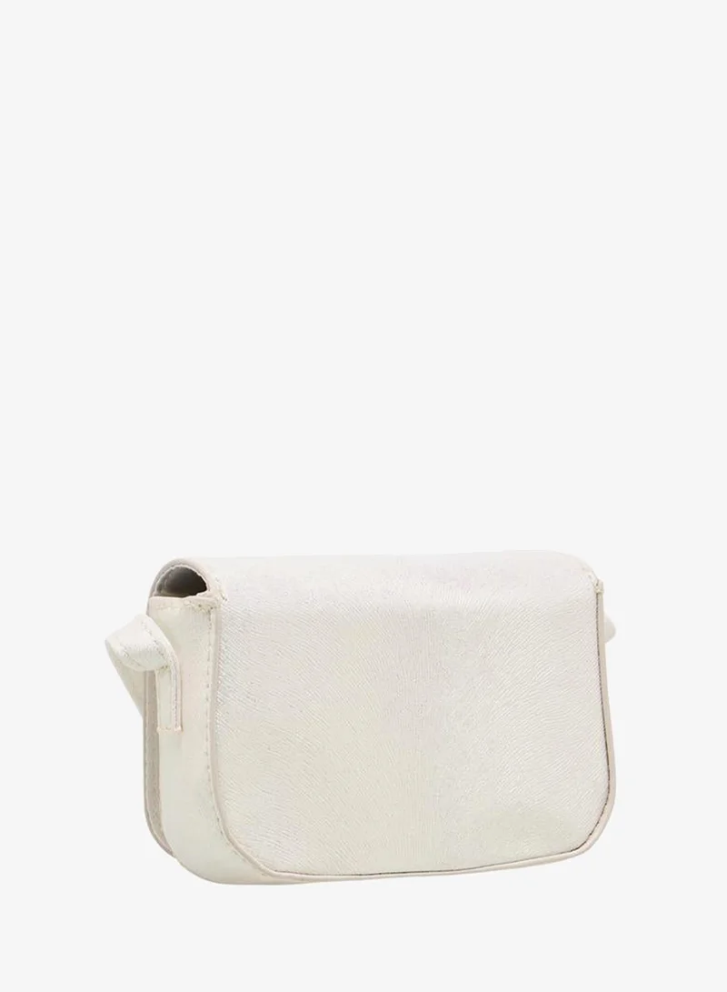 Flora Bella By Shoexpress WHITE Embellished Bow Crossbody for Women | Best Price UAE