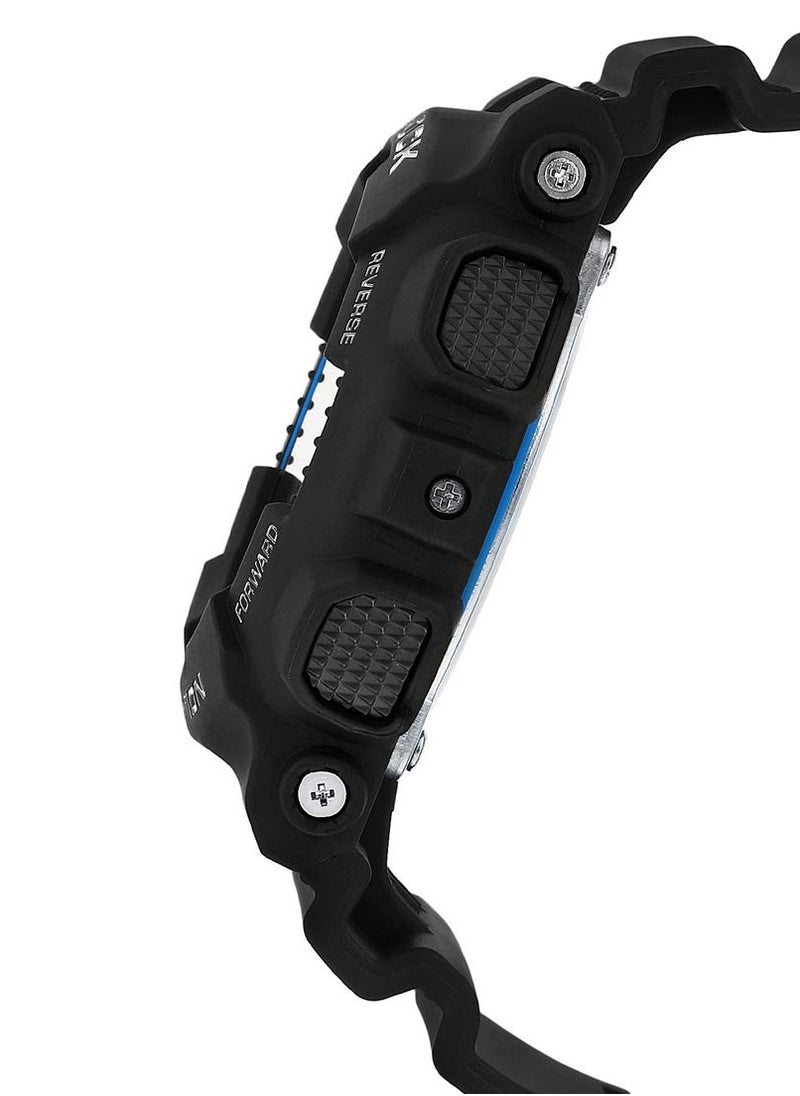 CASIO - G-Shock GA100-1A2 Analog-Digital Speed Indicator Black Dial Men's Watch - Image 1