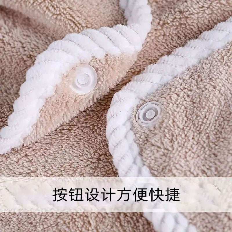 Wearing Coral Fleece Bath Skirt Women'S Camisole Tube Top Bath Skirt Water Absorbent Quick-Drying Thickened Beauty Salon Household - Image 5