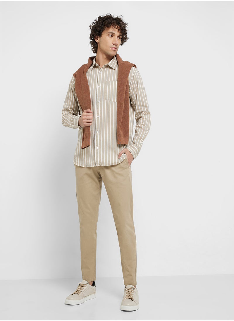 JJ Rebel Jrebrow Stripe Regular Fit Shirt  - Image 4