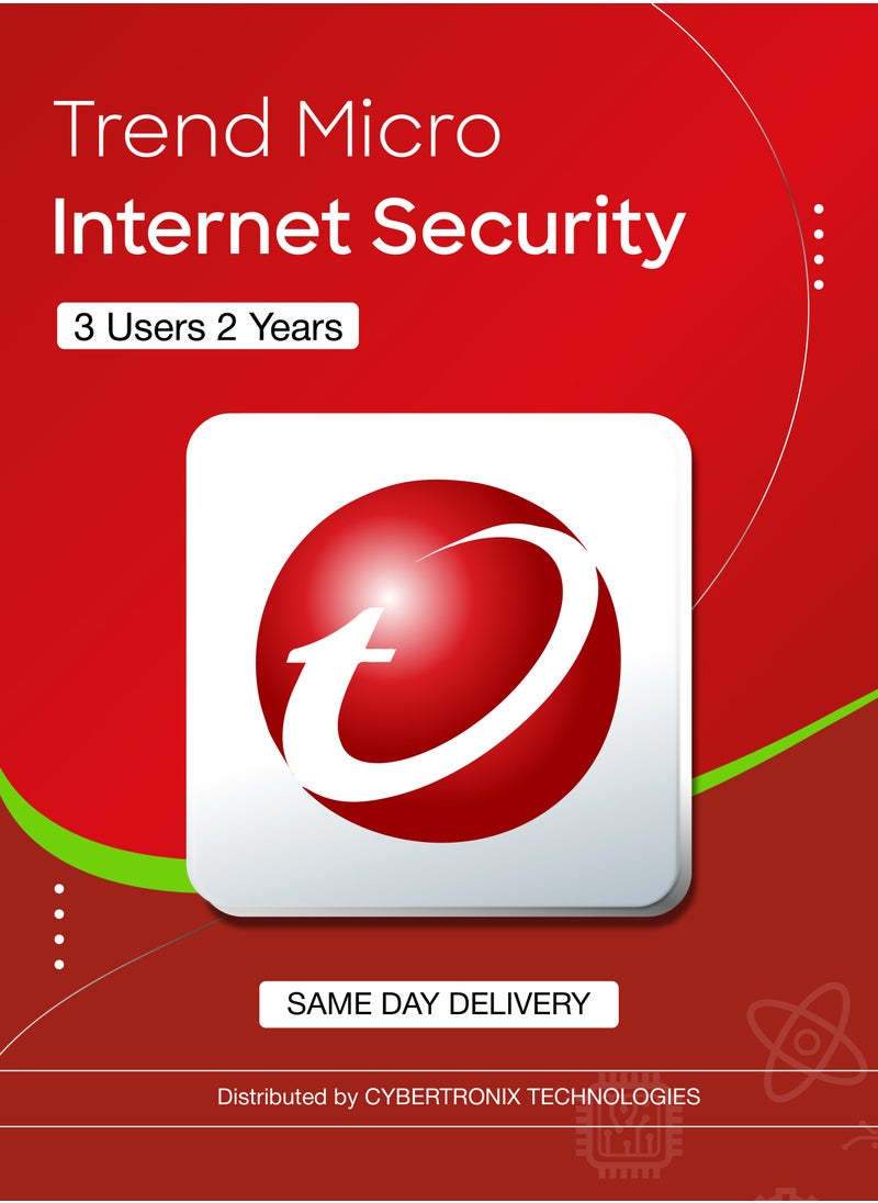 Trend Micro - Trend Micro Internet Security | 3 Users 2 Years | Digital License | Same-Day Delivery - Image 1