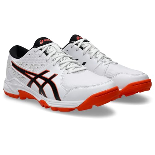 asics أحذية كريكيت ASICS جيل-بيك 2 للرجال والنساء بيضاء/سوداء - 7 المملكة المتحدة (1113A036.107) - Image 1