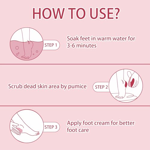 NOVAL Pumice Stone for Feet Scrubber Dead Skin Disposable Foot Pumice Foot Callus Remover Pedicure Tools Pink Pumice Sponge Nail Salon Home Use,40 PCS - Image 5