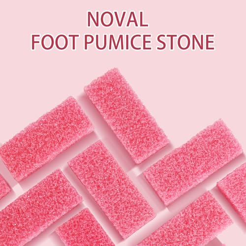 NOVAL Pumice Stone for Feet Scrubber Dead Skin Disposable Foot Pumice Foot Callus Remover Pedicure Tools Pink Pumice Sponge Nail Salon Home Use,40 PCS - Image 4
