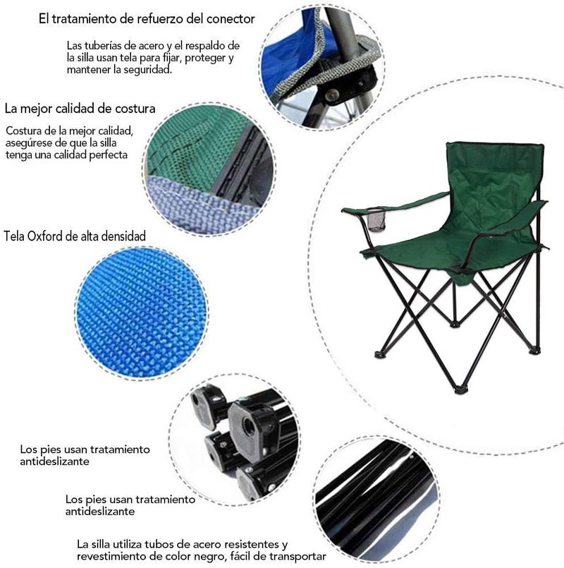 Mokshith Outdoor Ultralight Portable Folding Chairs with Carry Bag Heavy Duty 264lbs Capacity Camping Foldable Backpacking Chair for Fishing Picnic Hiking Beach Party - Image 5