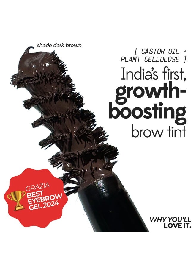 Ruby's Organics Tinted Eyebrow Gel with Castor Oil- Waterproof & Smudgeproof, Lifts, Shapes and Thickens Scanty Brows, Promotes Hair Growth, Natural & Non-Toxic, Face Makeup for Women - Ash (6ml) - Image 4