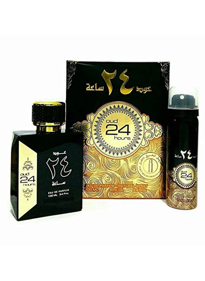 ارض الزعفران - عطر عود 24 ساعة EDP معا الهدية 100ملليلتر - Image 1