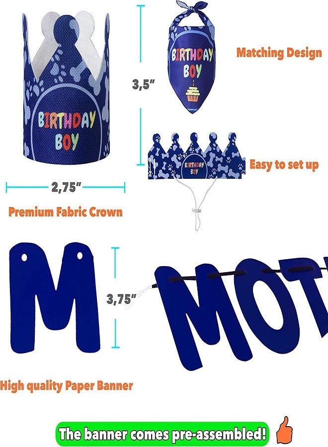 إسكدنيا الكلب عيد ميلاد باندانا القوس التعادل وشاح مع الكلب عيد ميلاد حزب قبعة عيد ميلاد سعيد لافتة - Image 3