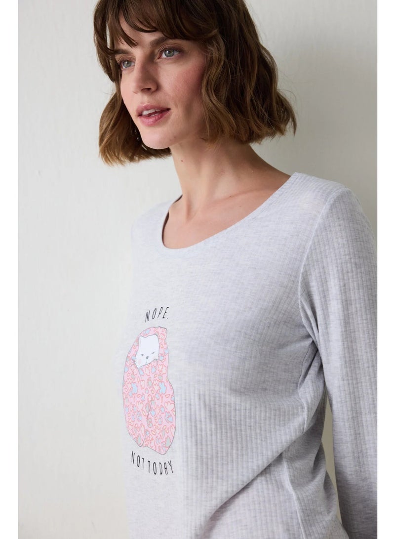 Penti Not Today Floral Pajama Top - Image 4