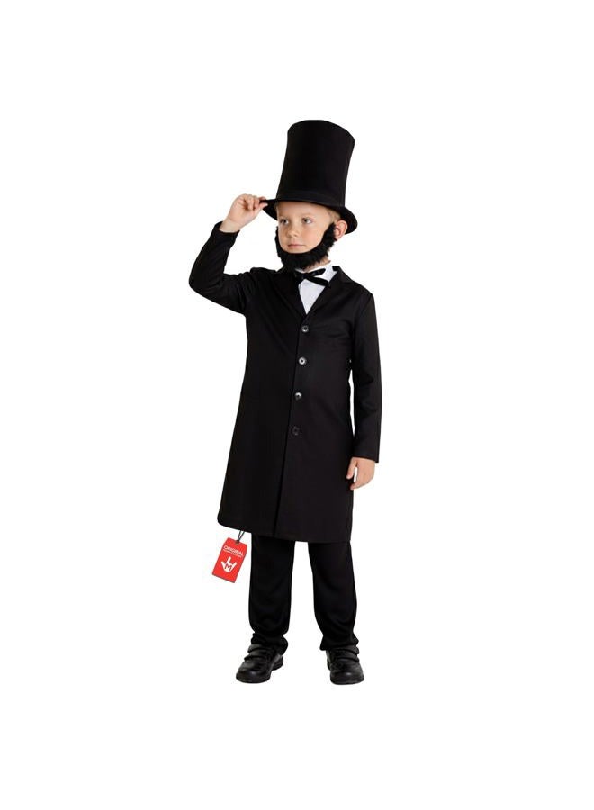 MORPH Kids President Abraham Lincoln Costume Childs History American Politician Outfit - Medium (8 - 10 Years) - Image 1
