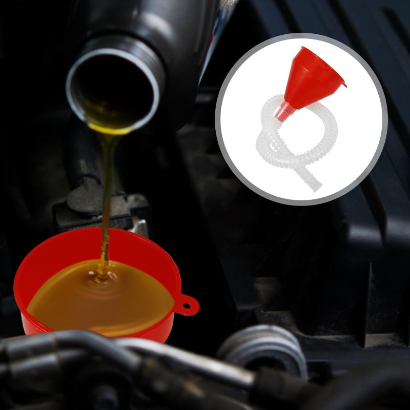 Wide Mouth Motorcycle Oil Funnel with Filter for Fuel Coolant Transfer Cars SUVs - Image 5