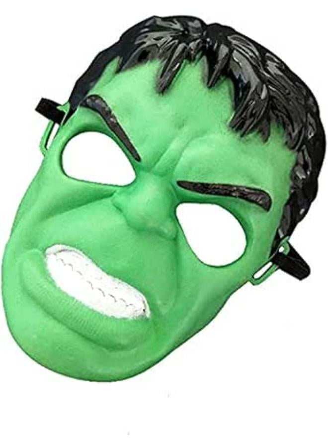قناع وجه بلاستيكي عملاق أخضر من هالك لحفلات الهالوين والحفلات التنكرية والتنكرية والإكسسوارات والهدايا للأولاد والأطفال