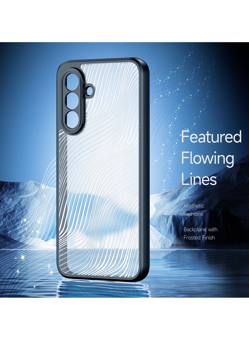 دوكس دوتشيز ايمو جراب لموبايل سامسونج جلاكسي  A36 5G/A56 5G جراب نحيف وشفاف مطفي مصنع من البولي يوريثين الحراري بولي كربونات البولي بروبلين سيليكون - اسود - Image 2