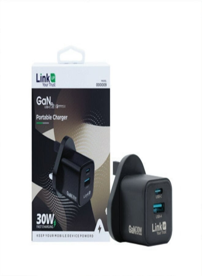 لينك اب شاحن سريع لينك أب USB وPD 30 واط