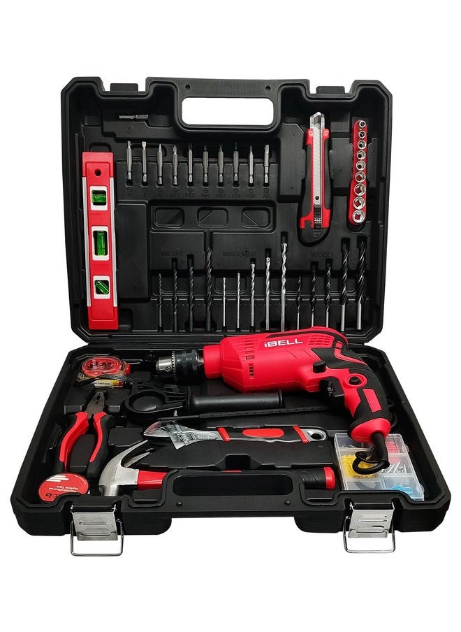 IBELL Professional Tool Kit with Impact Drill 500RE, 650W, Copper Armature, Chuck 13mm, 101 Home Essential Tools/Accessories. - pzsku/Z28A189200121295568B8Z/45/_/1740982885/797b5292-c347-46ac-99fe-9c8d00ab3c2e