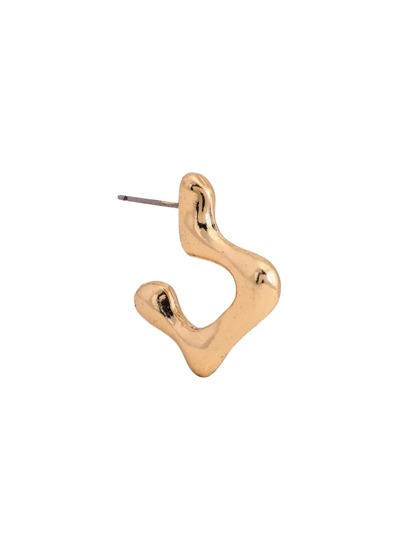 Priyaasi Plated Hammered Studs Earrings