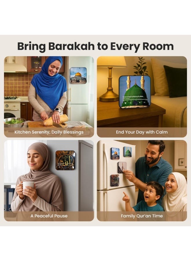 MAKS & CO. Islamic Fridge Quran Speaker Surah or Zikr Option USB-C Charging Ramadan & Eid Gift Choice - Image 3
