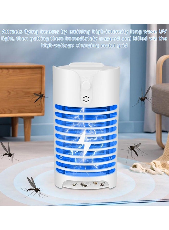 Hihonor Electronic Bug Zapper, Mosquito Killer, Light Sensing Mosquito Zapper Plug in with UV LED Lamp, Powerful Mosquito Fly Zapper, Insect Trap Lamp for Indoor, Suitable for Bedroom, Kitchen, White, 2 Pack - Image 2
