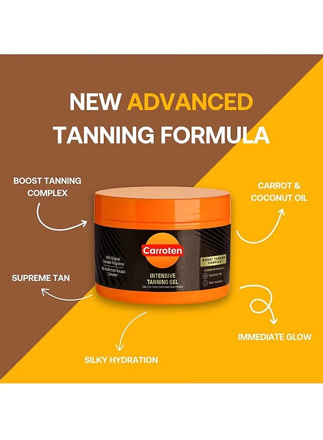Carroten Intensive Tanning Gel SPF0, Browning Tan Accelerator, Non-Greasy, Water-Resistant With Carrot And Coconut Oil, Vitamin A & E For Moisture & Hydration, 150 ml / 5 oz - Image 2