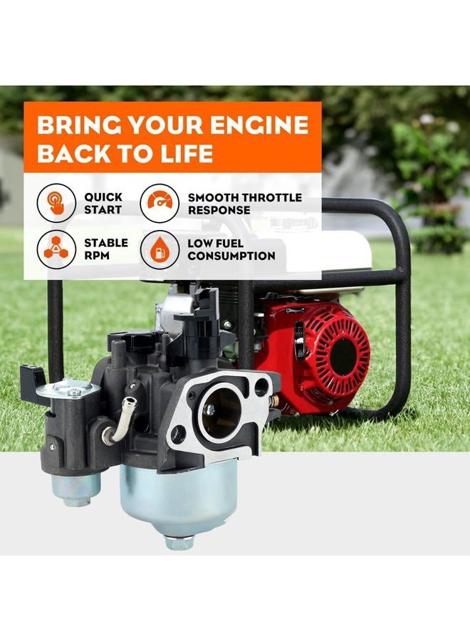 Hipa gx160 Carburetor for Honda, gx200 Carburetor Rebuild Kit, Predator 212cc Carb, 5.5HP 6.5HP 196cc 163cc, OHV Engine 69730 60363 69727 Pressure Washer, Coleman CT200U Mini Bike, 16100-ZH8-W61 - Image 3