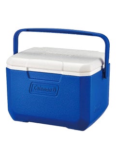 6-Person Performance HDPE Ice Chest with Bow Handle Blue and White 4.7 L