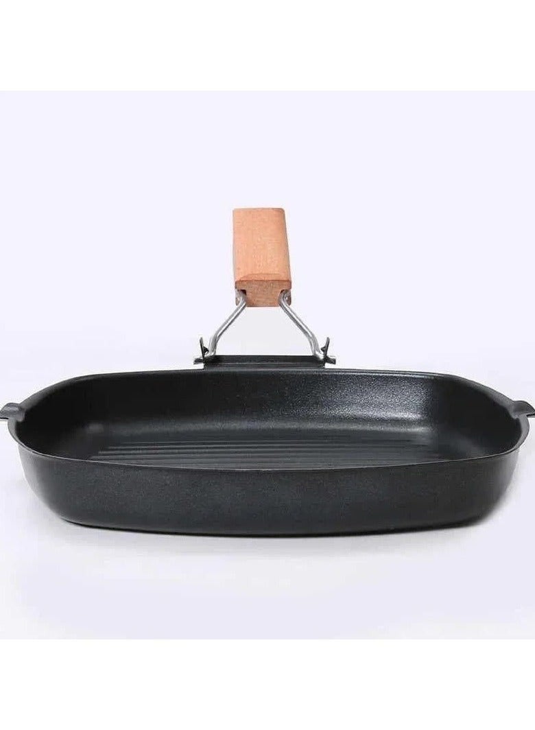 طاسه جريل بيد خشب 28 سم -متعدد الالوان - Image 4