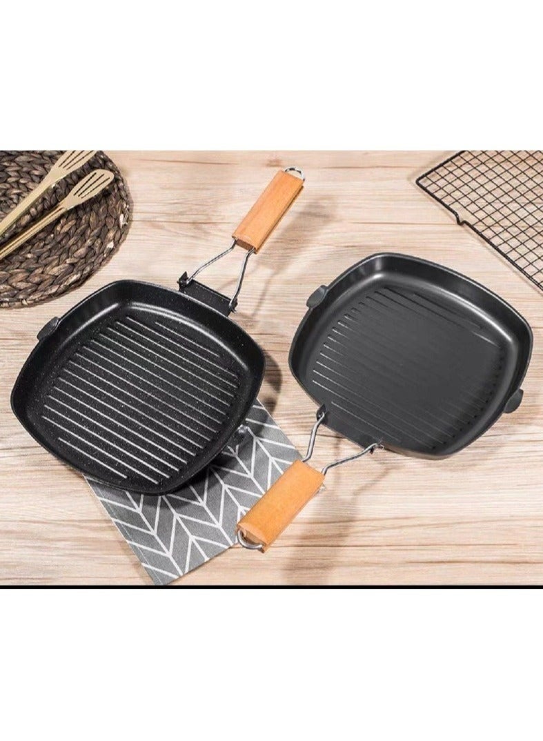 طاسه جريل بيد خشب 28 سم -متعدد الالوان - Image 1