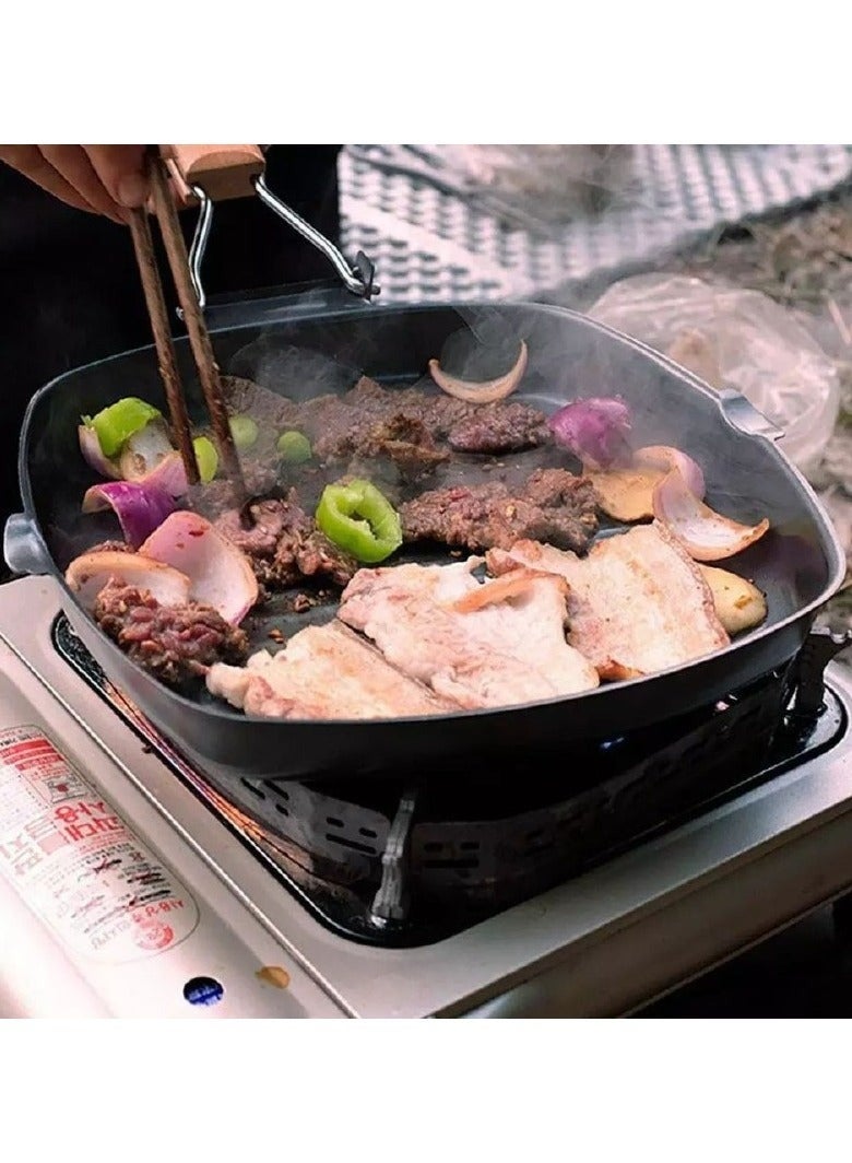 طاسه جريل بيد خشب 28 سم -متعدد الالوان - Image 3