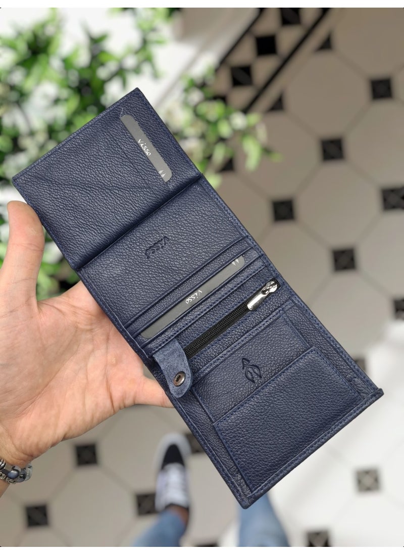 VISSO - 111 Leather Personalized Wallet with Coin Pocket Leather Bag - Image 1