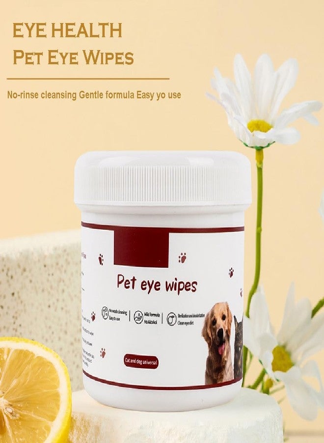 VISHARNI Dog Eye Wipes - Hypoallergenic Tear Stain Remover for Dogs & Cats, Gentle Eye Cleaner Pads, Deodorizing & Non-Irritating Pet Grooming Wipes (200 PCS) - Image 3